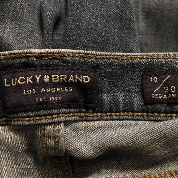 Lucky brand women's blue jeans  size: 10/30 - Picture 6 of 8